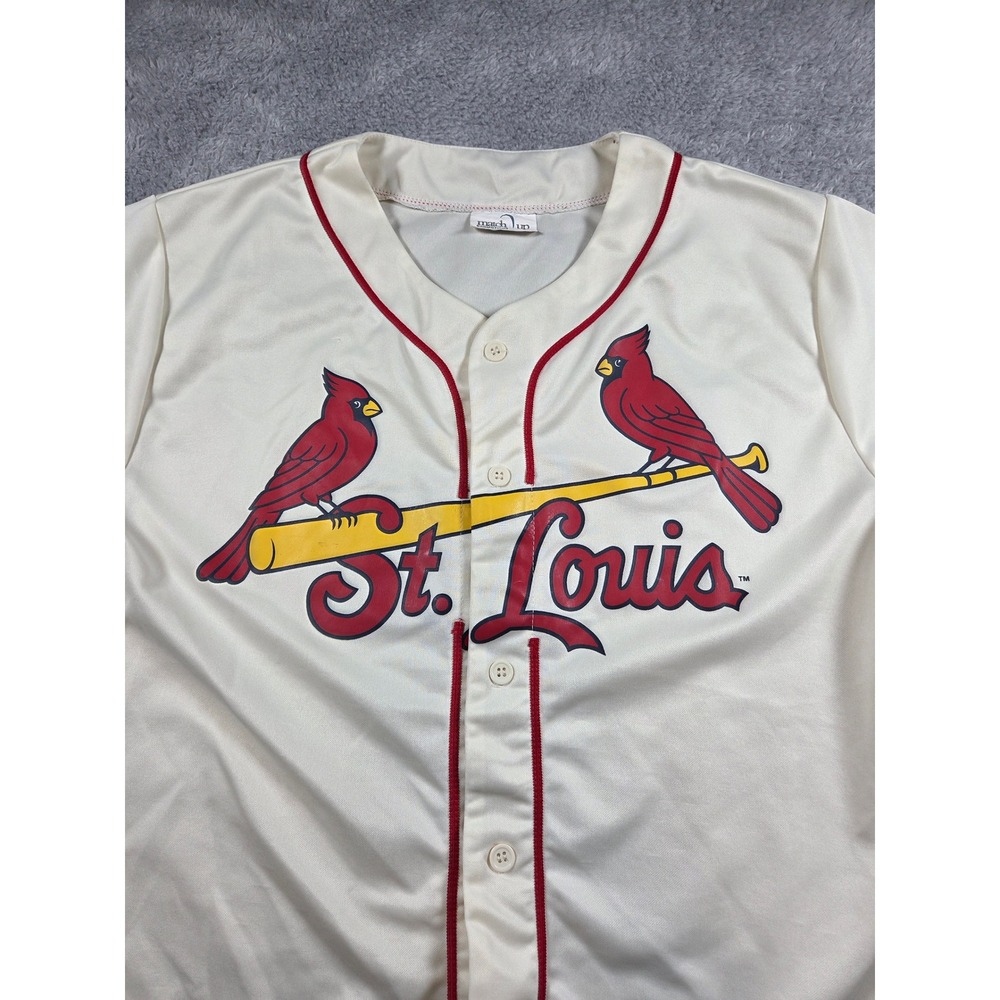 Match Up Promotions St Louis Cardinals Baseball Jersey Cream Red Mens XL Lumiere